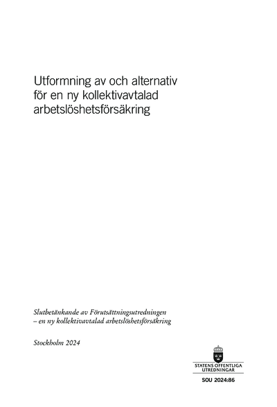 Omslaget till SOU 2024:86
