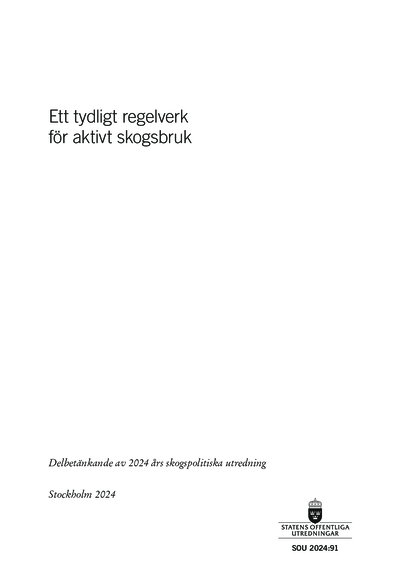 Omslaget till SOU 2024:91