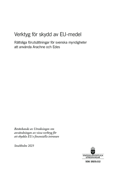 Omslaget till SOU 2025:112