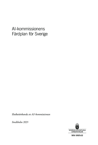 Omslaget till SOU 2025:12