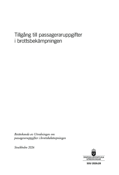 Omslaget till SOU 2026:28