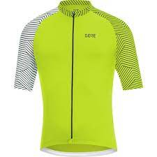 Gore wear c5 maglia maniche corte uomo jersey - giallo fluo/bianco