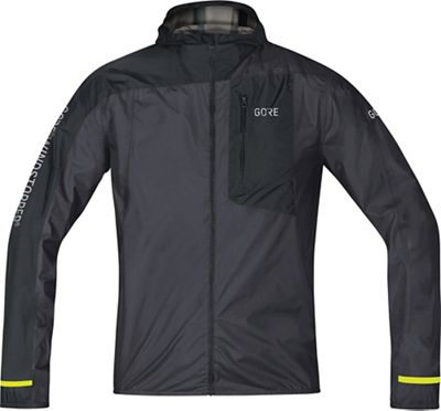 Gore wear giacca impermeabile R7 windstopper light hooded - nero