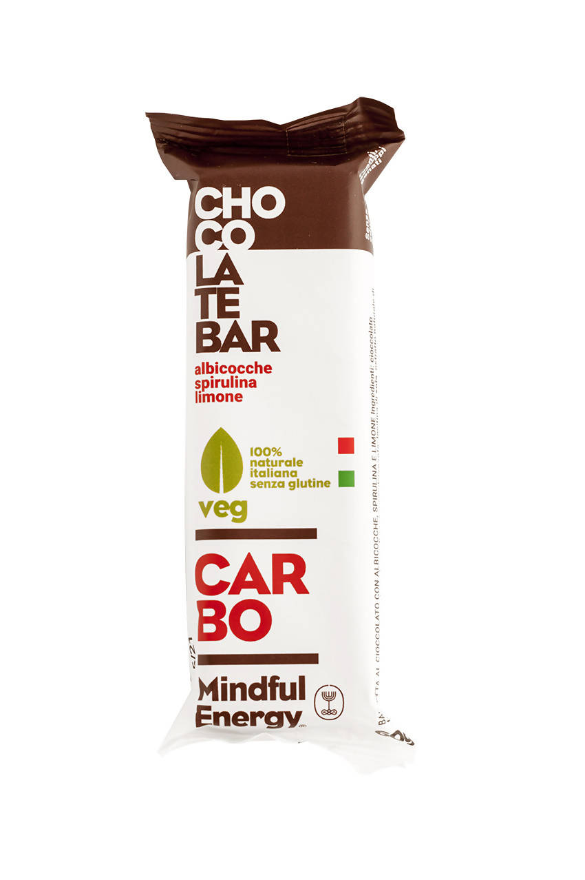 Mindful Energy CARBO Chocolate Bar - nocciole/spirulina/limone