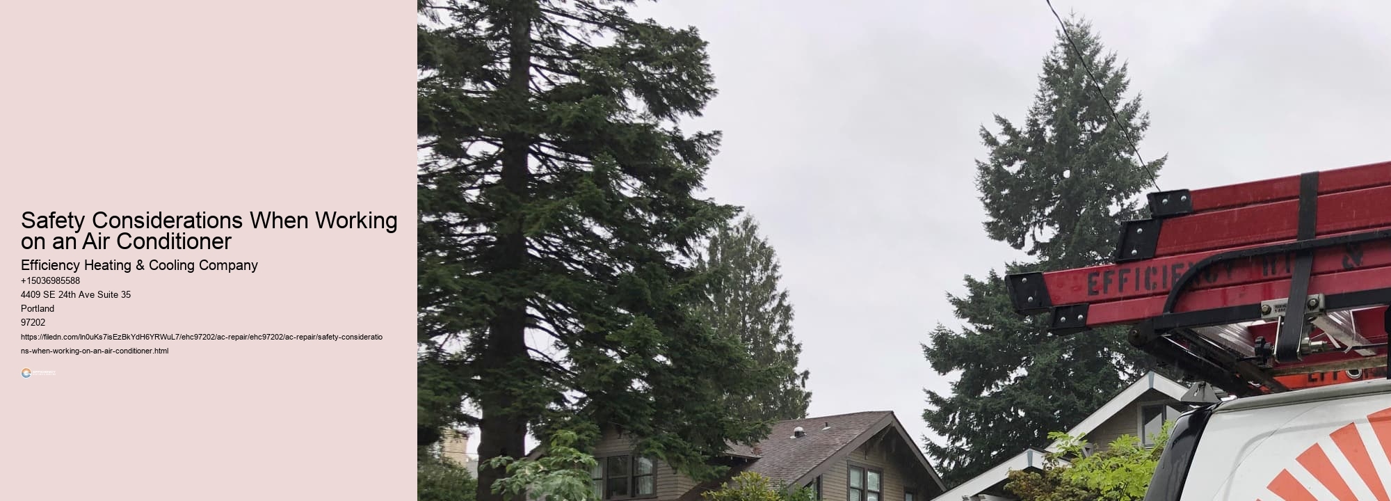 Safety Considerations When Working on an Air Conditioner