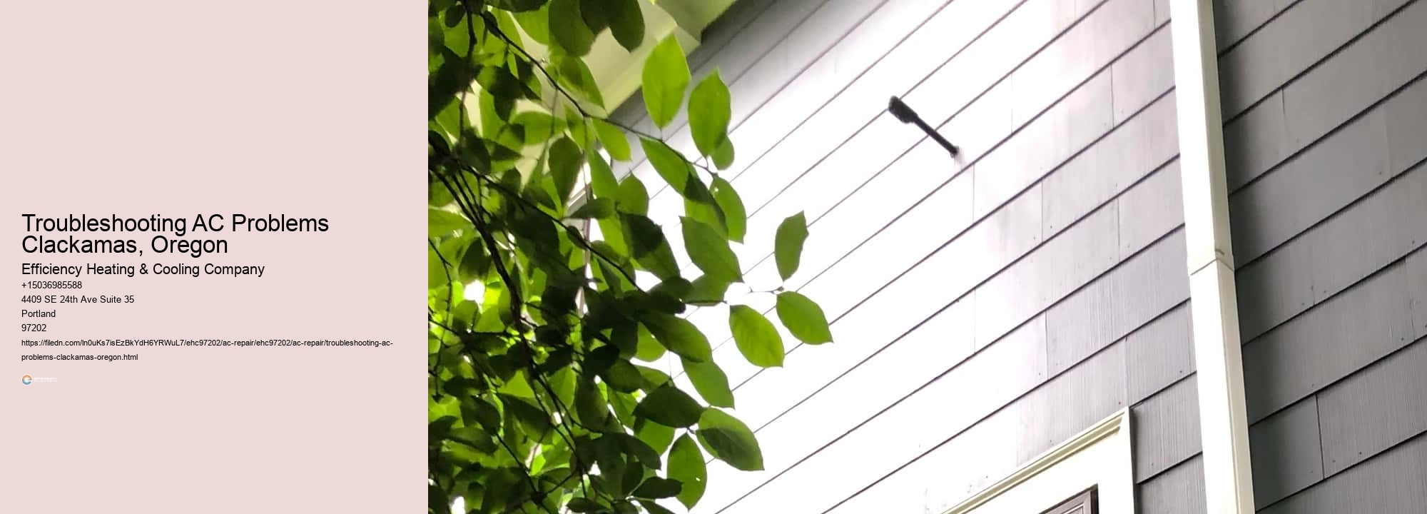 Troubleshooting AC Problems Clackamas, Oregon