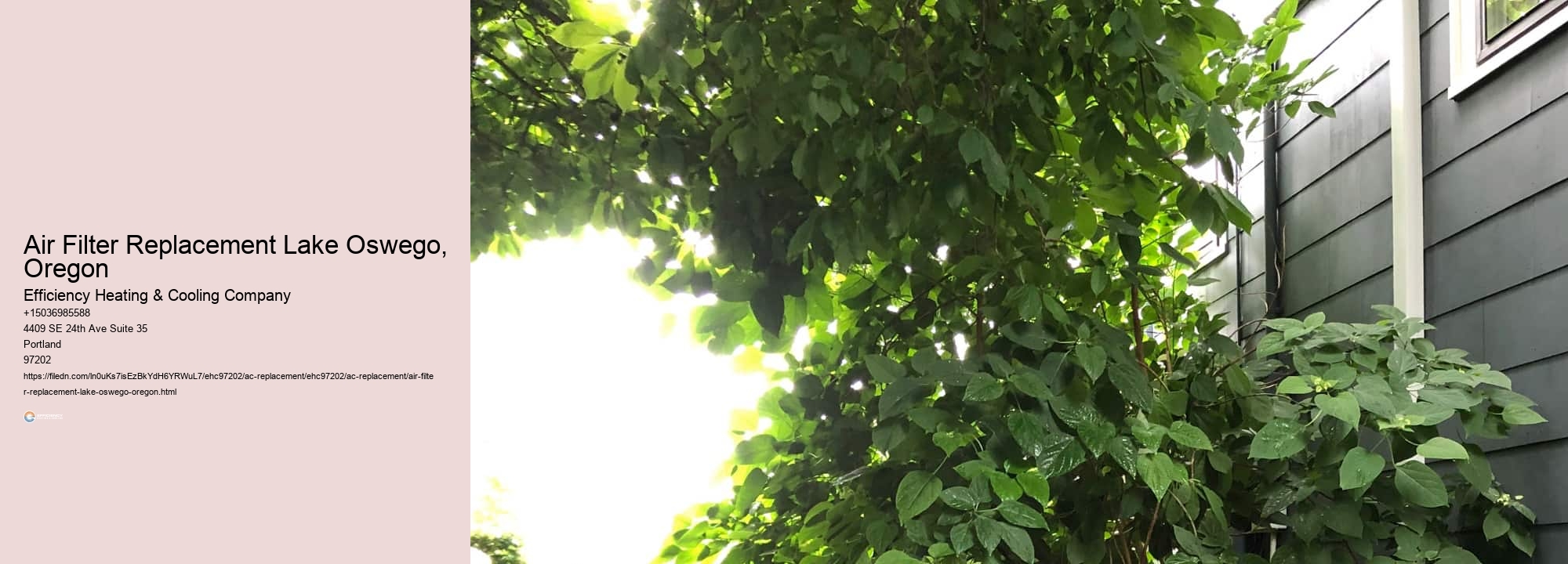 Air Filter Replacement Lake Oswego, Oregon