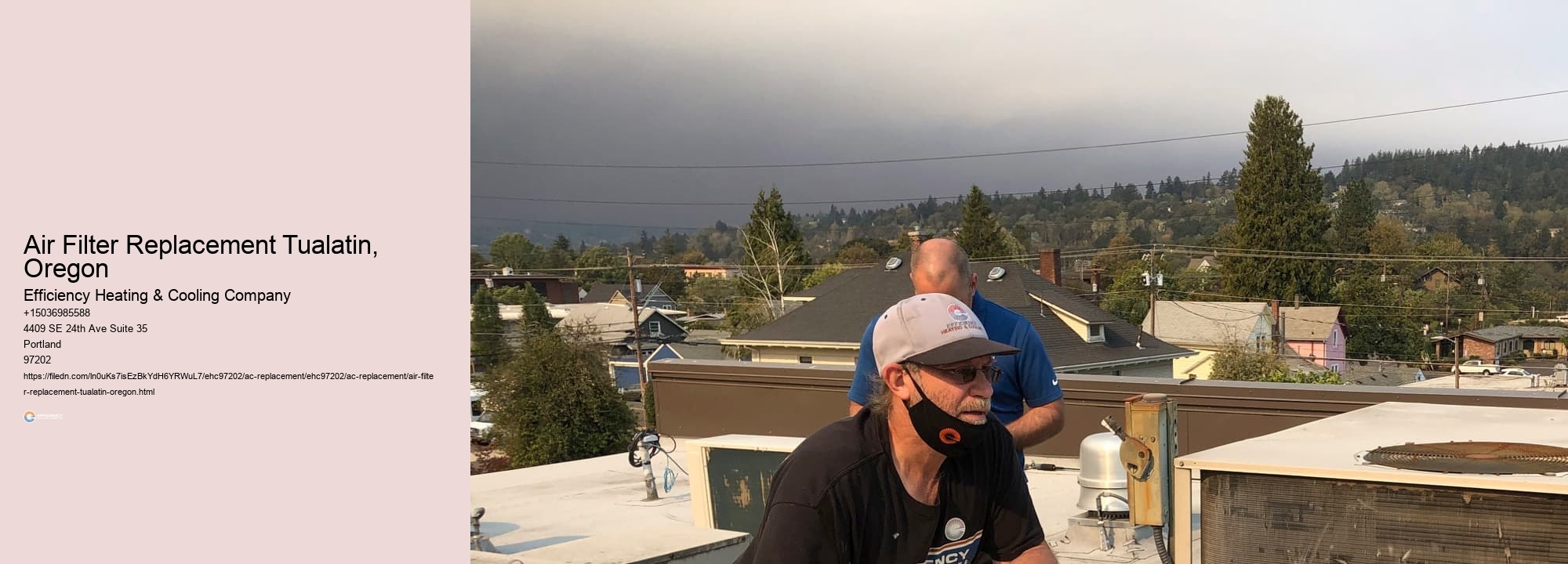 Air Filter Replacement Tualatin, Oregon