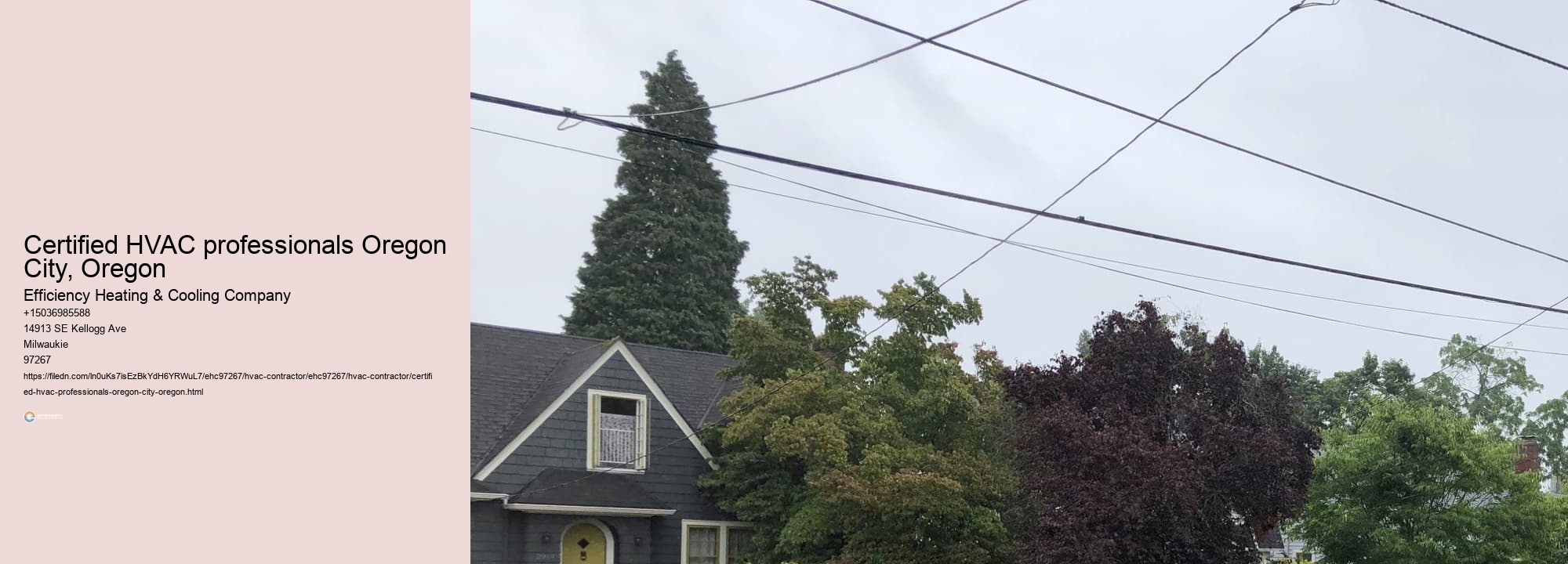 Certified HVAC professionals Oregon City, Oregon