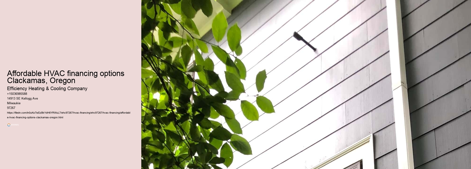 Affordable HVAC financing options Clackamas, Oregon