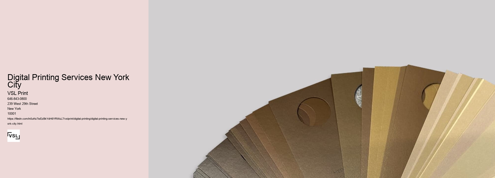 Digital Printing Services New York City