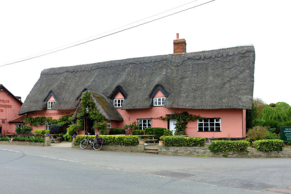 Another lovely old English pub the Four Horseshoes at Thornham Parva