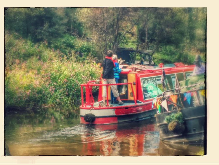 Barge on the Rochdale Canal
