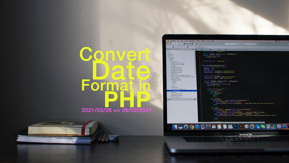 How to convert a date from YYYY/MM/DD to DD/MM/YYYY format to display in PHP