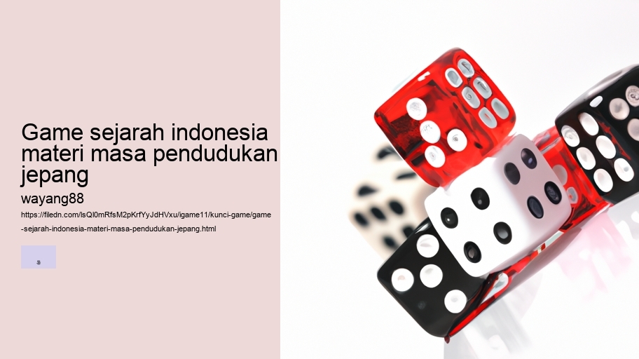 game sejarah indonesia materi masa pendudukan jepang
