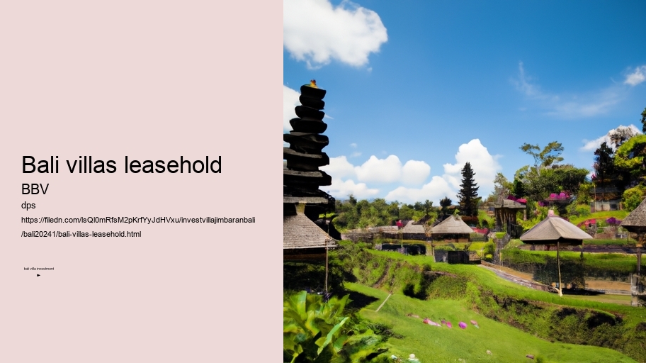 bali villas leasehold