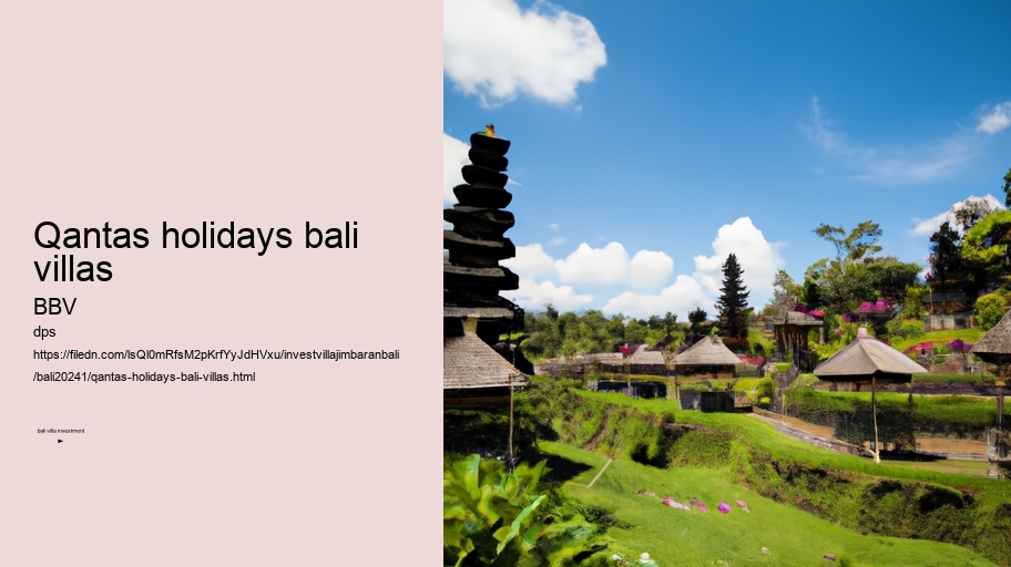 qantas holidays bali villas