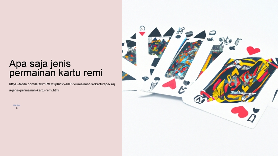 apa saja jenis permainan kartu remi