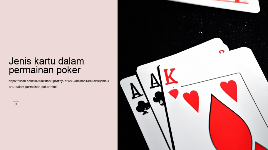 jenis kartu dalam permainan poker