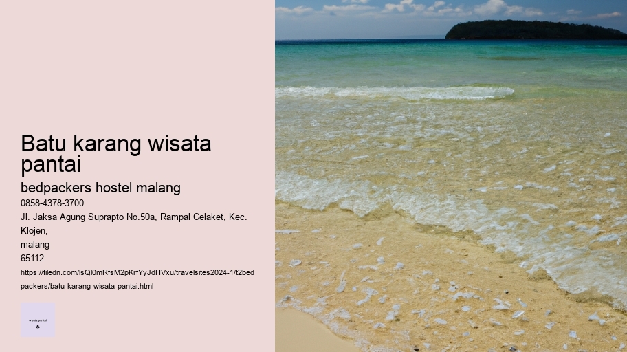 batu karang wisata pantai