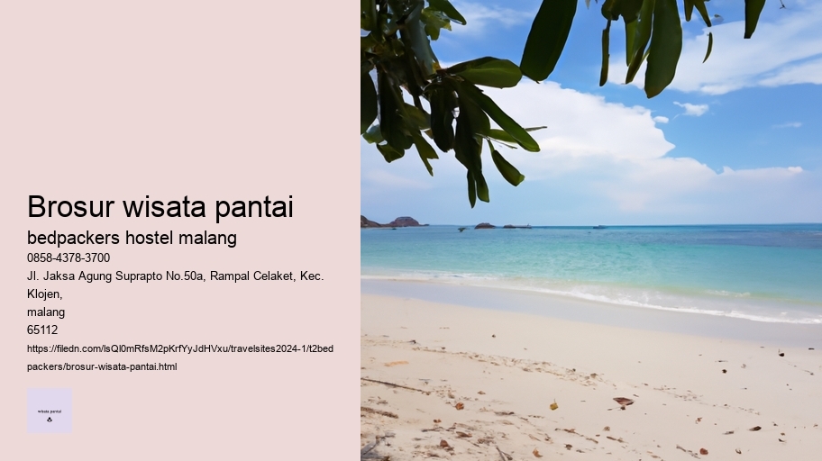 brosur wisata pantai