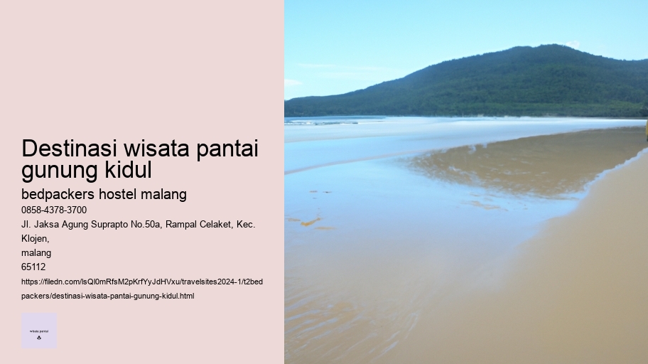 destinasi wisata pantai gunung kidul