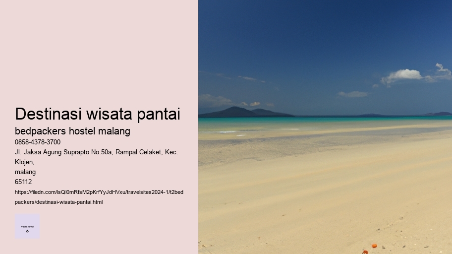 destinasi wisata pantai