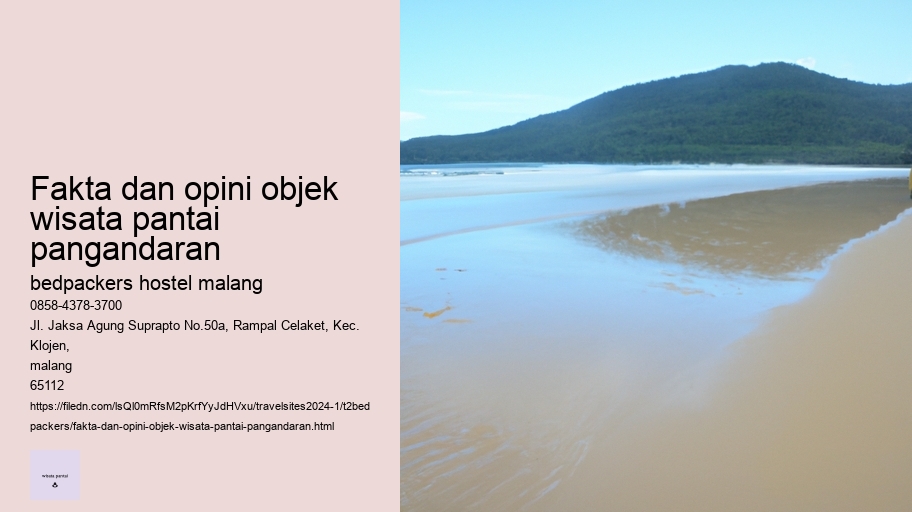 fakta dan opini objek wisata pantai pangandaran