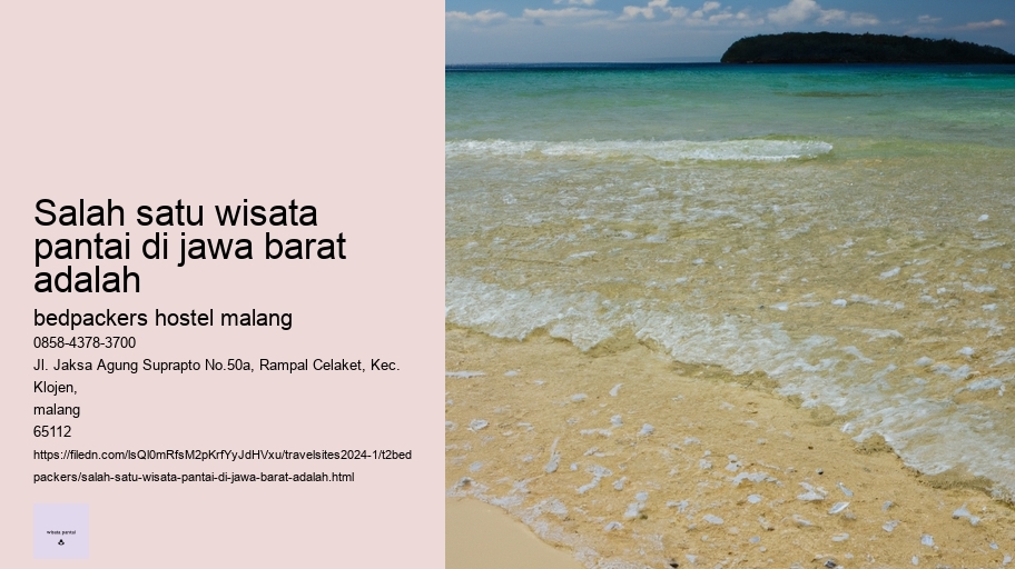 salah satu wisata pantai di jawa barat adalah