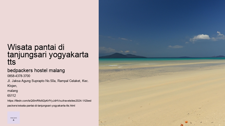 wisata pantai di tanjungsari yogyakarta tts