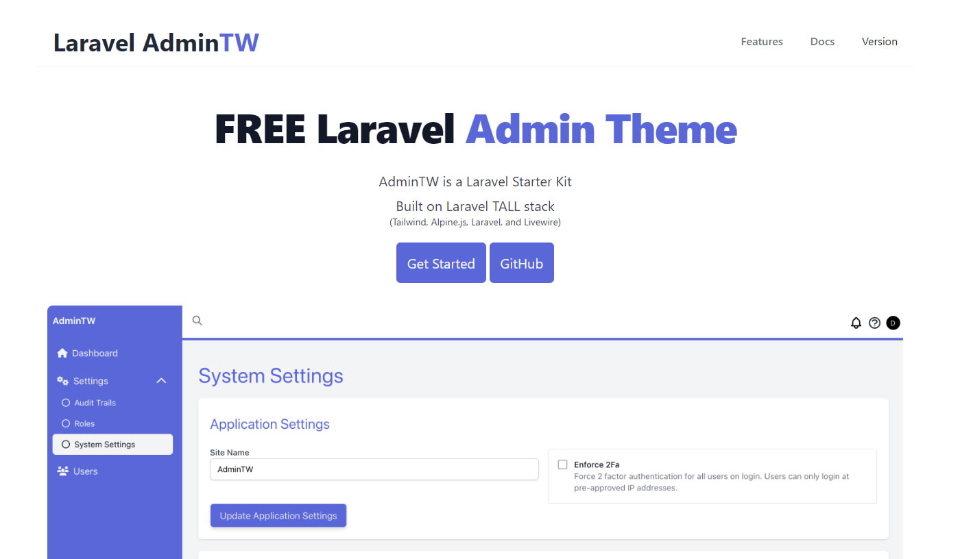 Laravel AdminTW