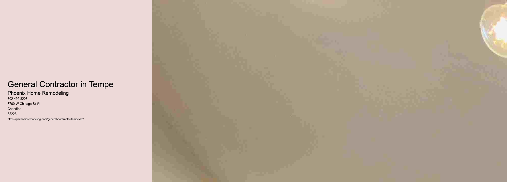 General Contractor in Tempe
