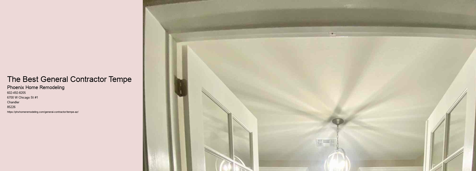 The Best General Contractor Tempe