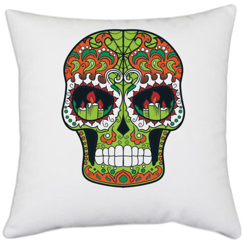 sugar skull pillow
