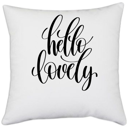 hello lovely pillow