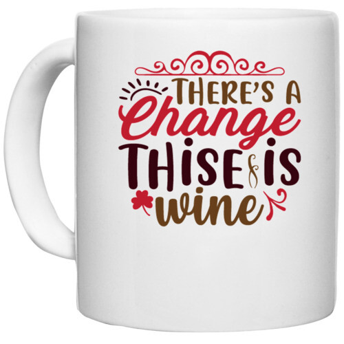 Christmas Santa | there's a change thise is wine