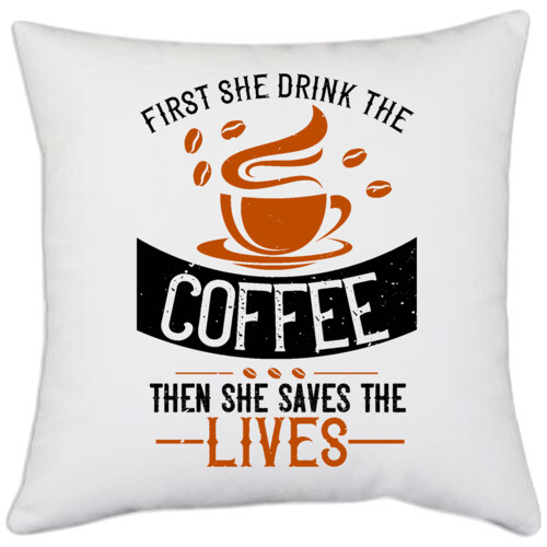 Coffee | first she drink the coffee then she saves the lives