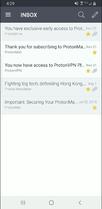 ProtonMail on Android